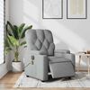 vidaXL Electric Massage Recliner Chair Light Grey Fabric