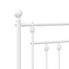 vidaXL Metal Headboard White 150 cm