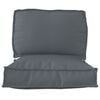vidaXL Pallet Cushion Set 2 pcs Anthracite Oxford Fabric