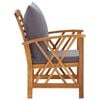 vidaXL 4 Piece Garden Lounge Set with Cushions Solid Acacia Wood