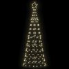 vidaXL LED Christmas Tree Warm White 100 x 100 x 250 cm Iron
