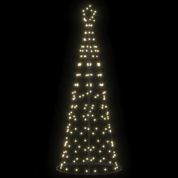 vidaXL LED Christmas Tree Warm White 100 x 100 x 250 cm Iron