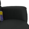 vidaXL Massage Recliner Chair with Footrest Black Faux Leather