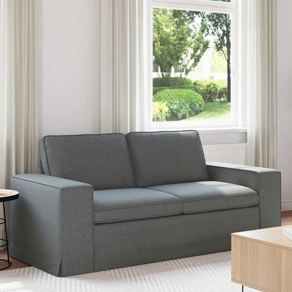 vidaXL Sofa Dark Grey 182 x 80 x 82 cm Fabric