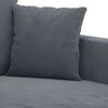 vidaXL 2 Piece Sofa Set with Cushions Dark Grey Velvet