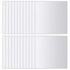vidaXL Mirror Tiles | Set of 48 | Glossy Finish | Glass | 15 x 15 cm each