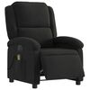 vidaXL Electric Massage Recliner Chair Black Fabric