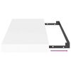 vidaXL Floating Wall Shelf White 50x23x3.8 cm MDF