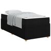 vidaXL Bed Frame Black 90 x 190 cm Fabric