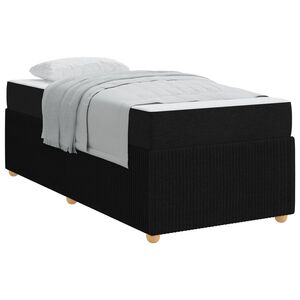 vidaXL Bed Frame Black 90 x 190 cm Fabric