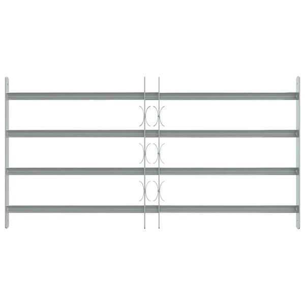 Adjustable Security Grille for Windows with 4 Crossbars 700-1050 mm