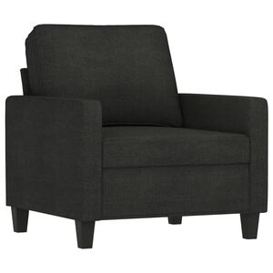 vidaXL Sofa Chair Black 60 cm Fabric