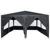 vidaXL Party Tent Anthracite 400 x 400 x 266 cm Polyethylene