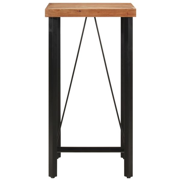 vidaXL Bar Table 55x55x107 cm Solid Wood Acacia and Iron