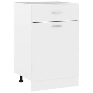vidaXL Drawer Bottom Cabinet | White | Engineered wood | Kitchen Cabinet