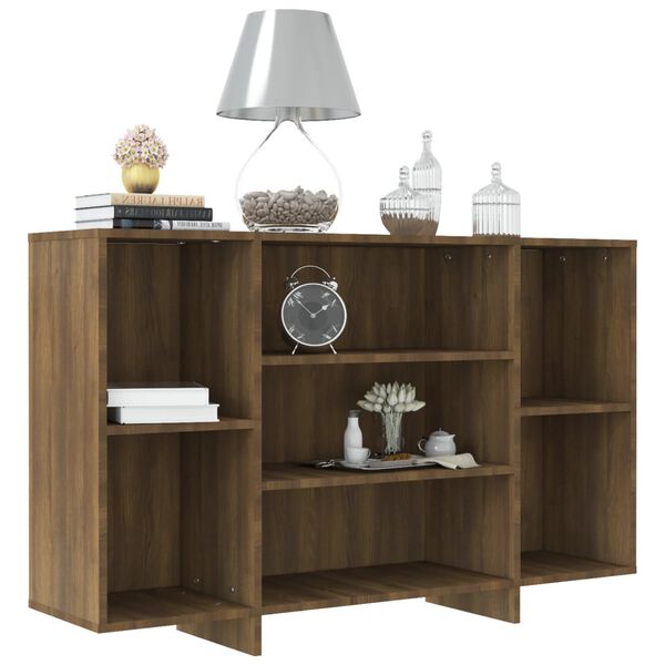 vidaXL Sideboard Brown Oak 120x30x75 cm Engineered Wood