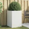 vidaXL Planter White 52x48x75 cm Steel