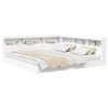 vidaXL Bookcase Bed with Headboard White 180 x 200 cm Engineered wood