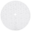 vidaXL Christmas Tree Skirt | White | Faux fur, Non-woven fabric