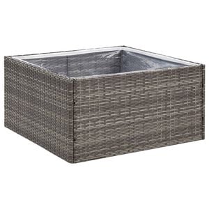 vidaXL Garden Planter | Grey and transparent
