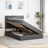vidaXL Storage Bed with Mattress Dark Grey 137 x 190 cm Faux Leather