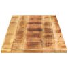 vidaXL Table Top 140x60x2.5 cm Rectangular Solid Wood Rough Mango