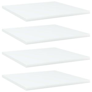 vidaXL Bookshelf Boards 4 pcs White 40x40x1,5 cm Engineered Wood