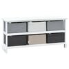 vidaXL Storage Bench 6 Drawers Wood