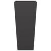 vidaXL Garden Planters Black 2 pcs 35x35x75 cm Steel