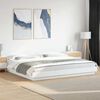 vidaXL Bed Frame with LED Lights without Mattress White 180x200cm