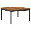 vidaXL Coffee Table Natural and Black 80 x 80.5 x 45 cm