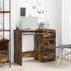 vidaXL Desk Smoked Oak 90x45x76 cm Engineered Wood