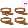 vidaXL Lawn Edging 4 pcs Rusty 450 x 0.05 x 10 cm Weather Steel