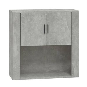 vidaXL Wall Cabinet Concrete Grey 80x33x80 cm Engineered Wood