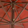 vidaXL Garden Parasol with Wooden Pole 350 cm Terracotta
