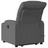 vidaXL Electric Stand up Massage Recliner Chair Dark Grey Fabric