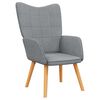 vidaXL Relaxing Chair Light Grey Fabric