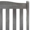 vidaXL Rocking Chair with Cushions Grey Solid Acacia Wood