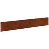 vidaXL Lawn Edging 10 pcs 100 x 18 cm Weathering Steel Rusty