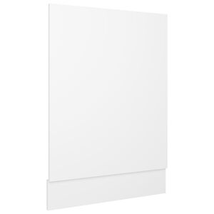 vidaXL Dishwasher Panel | White | Engineered wood | Medium | Durable