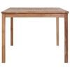 vidaXL 7 Piece Garden Dining Set Solid Teak Wood