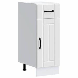 vidaXL Kitchen Base Cabinet "Lucca" White Engineered Wood