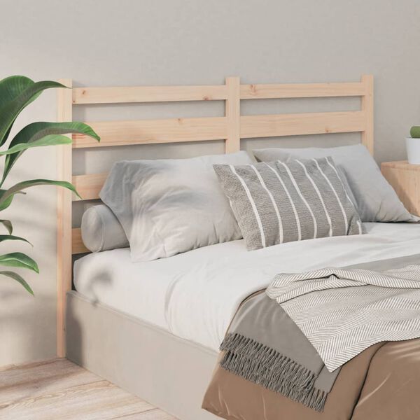 vidaXL Bed Headboard 186x4x100 cm Solid Wood Pine