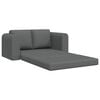 vidaXL Sofa Bed 60cm Dark Grey Fabric
