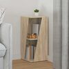 vidaXL Side Shelf Sonoma Oak 33 x 32 x 70.5 cm Engineered Wood