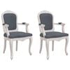 vidaXL Dining Chairs 2 pcs Dark Grey 62x59,5x100,5 cm Velvet