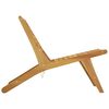 vidaXL Garden Chair with Footrest Solid Wood Teak