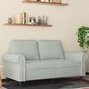 vidaXL 2-Seater Sofa Light Grey 120 cm Velvet