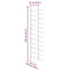 vidaXL Wall-mounted Wine Rack for 24 Bottles Black Iron
