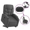 vidaXL Stand up Recliner Chair Dark Grey Fabric